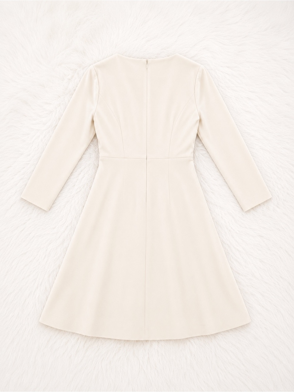 NWT Maggy London Horn Fit & Flare Dress Size 4 Elegant Minimalist Cocktail Dress - Picture 3 of 3